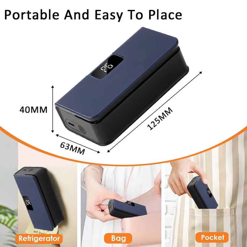 Mini Selladora de Bolsas – Sellador Térmico Portátil Recargable